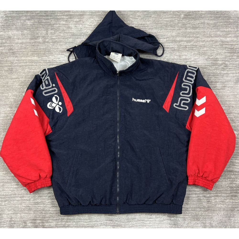 Hummel Jacket Mens Extra Large Insulated‎ Windbreaker Ski Bomber Padded Quilted